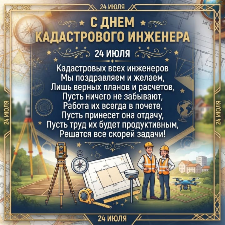 день кадастрового инженера в России, открытка №9