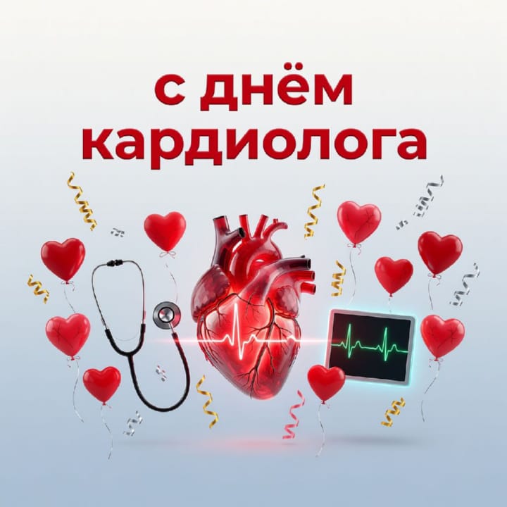день кардиолога, открытка №10