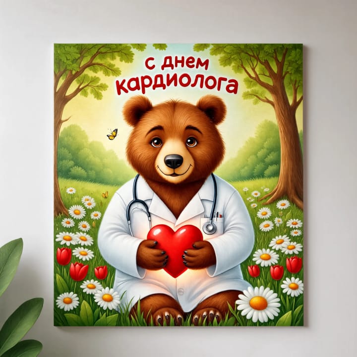 день кардиолога, открытка №19