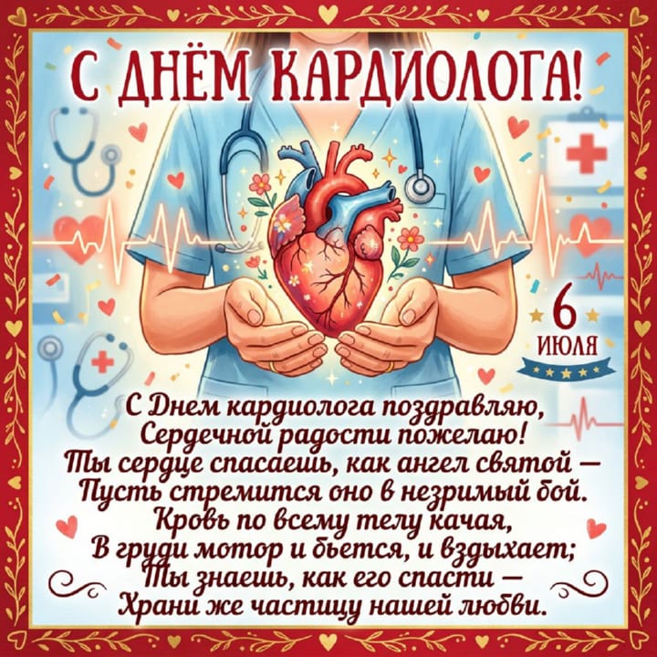 день кардиолога, открытка №2