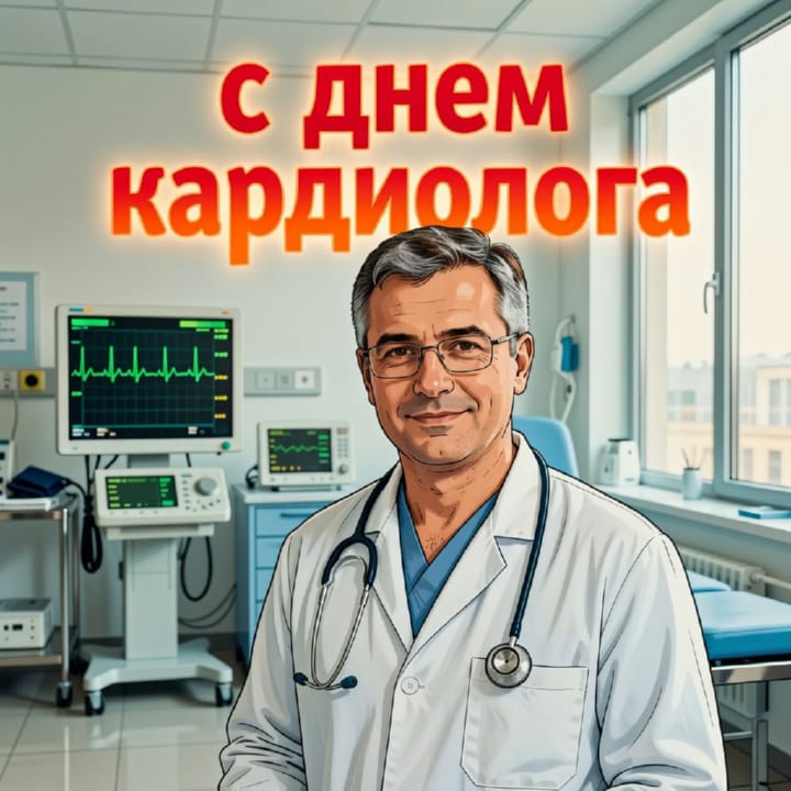 день кардиолога, открытка №24