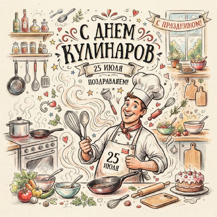 день кулинаров, открытка №32