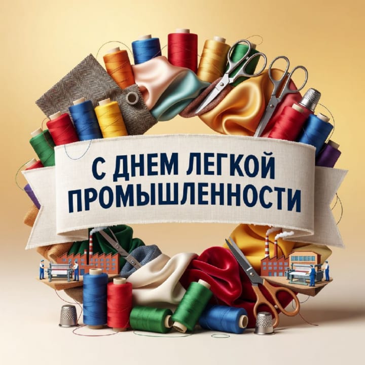 день легкой промышленности, открытка №10