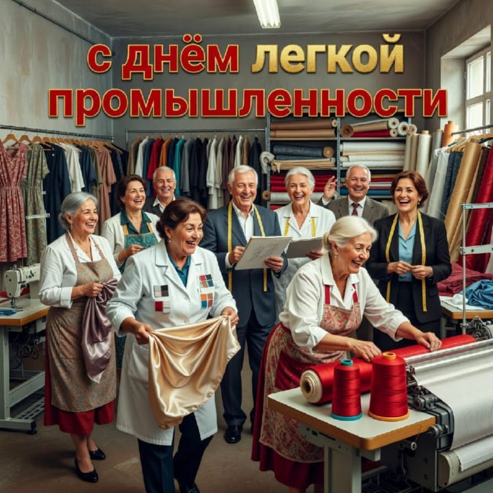 день легкой промышленности, открытка №22