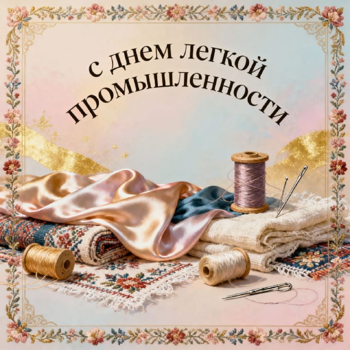 день легкой промышленности, открытка №24
