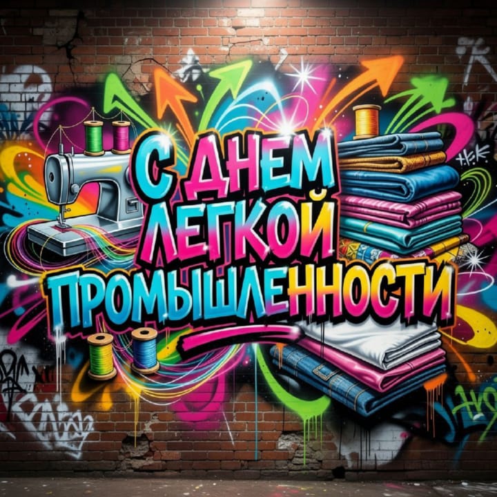 день легкой промышленности, открытка №25