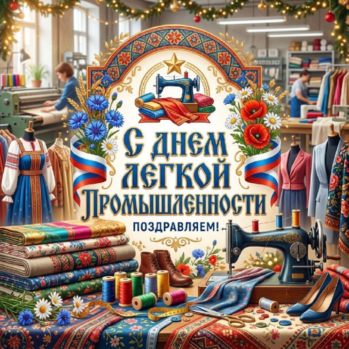 день легкой промышленности, открытка №31