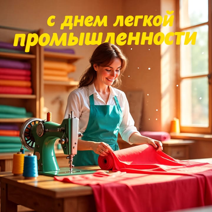 день легкой промышленности, открытка №38