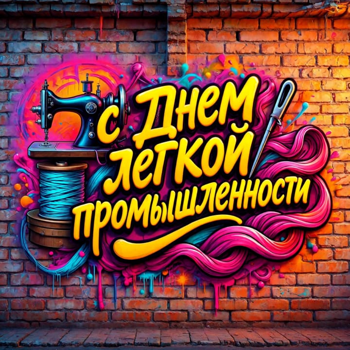 день легкой промышленности, открытка №4
