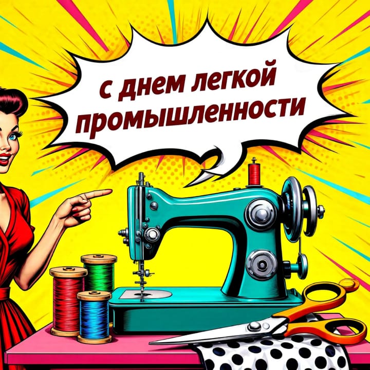 день легкой промышленности, открытка №41