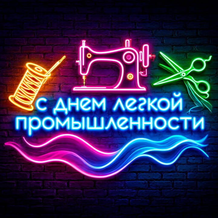 день легкой промышленности, открытка №42