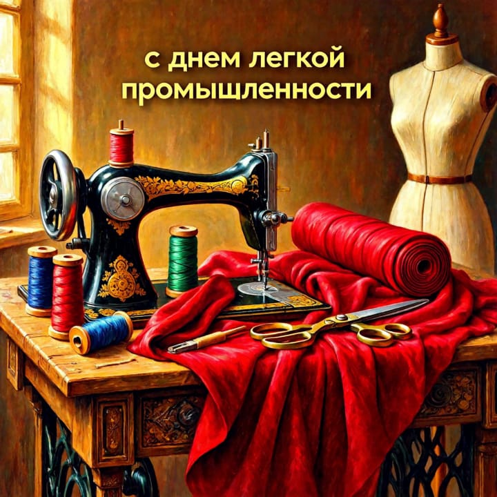 день легкой промышленности, открытка №45