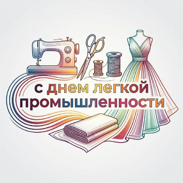 день легкой промышленности, открытка №9