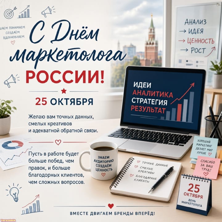 День маркетолога в России, открытка №2