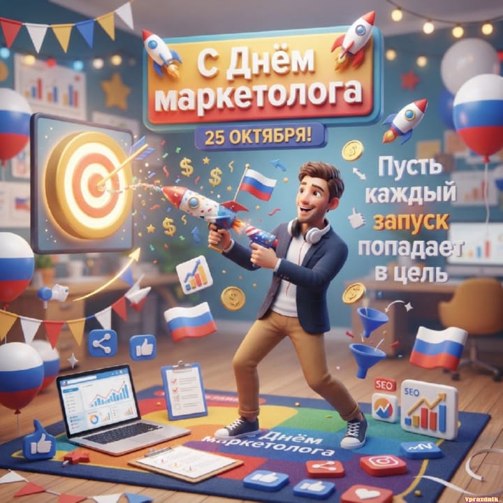 День маркетолога в России, открытка №5