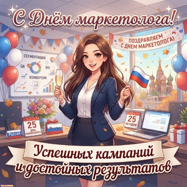 День маркетолога в России, открытка №6