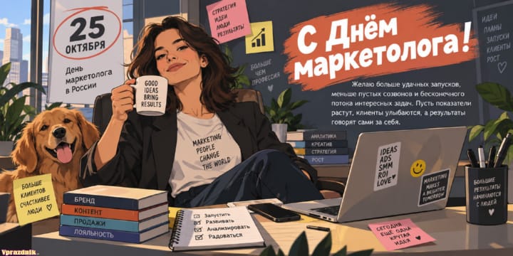 День маркетолога в России, открытка №10