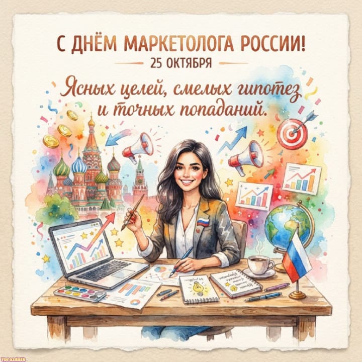 День маркетолога в России, открытка №12