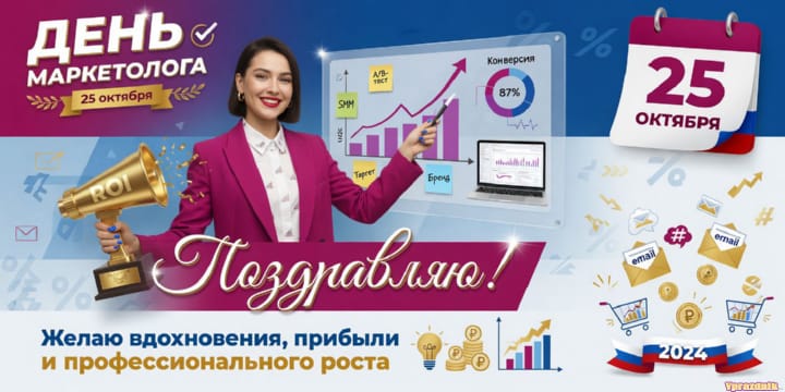 День маркетолога в России, открытка №14
