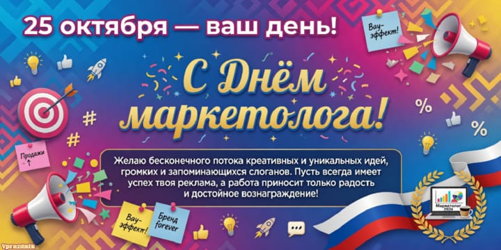 День маркетолога в России, открытка №15