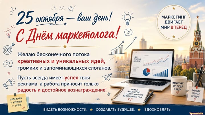 День маркетолога в России, открытка №22