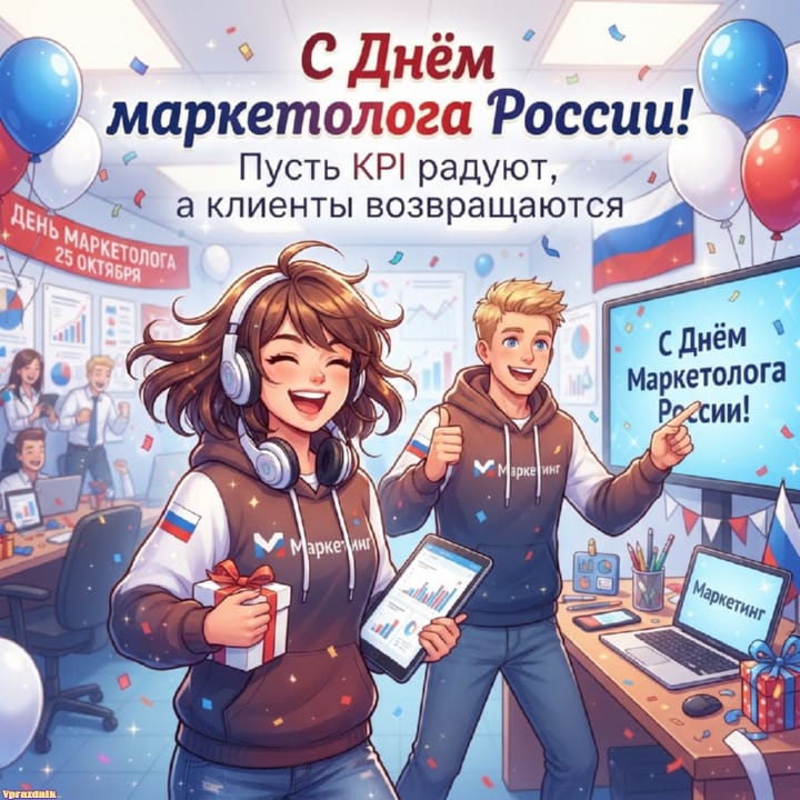 День маркетолога в России, открытка №26