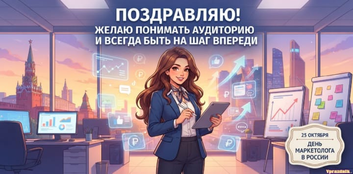 День маркетолога в России, открытка №27