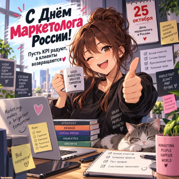 День маркетолога в России, открытка №41