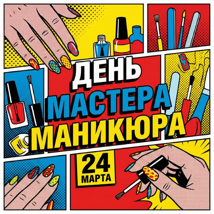 день мастера маникюра, открытка №11
