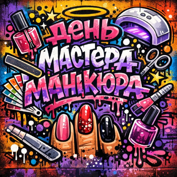 день мастера маникюра, открытка №13