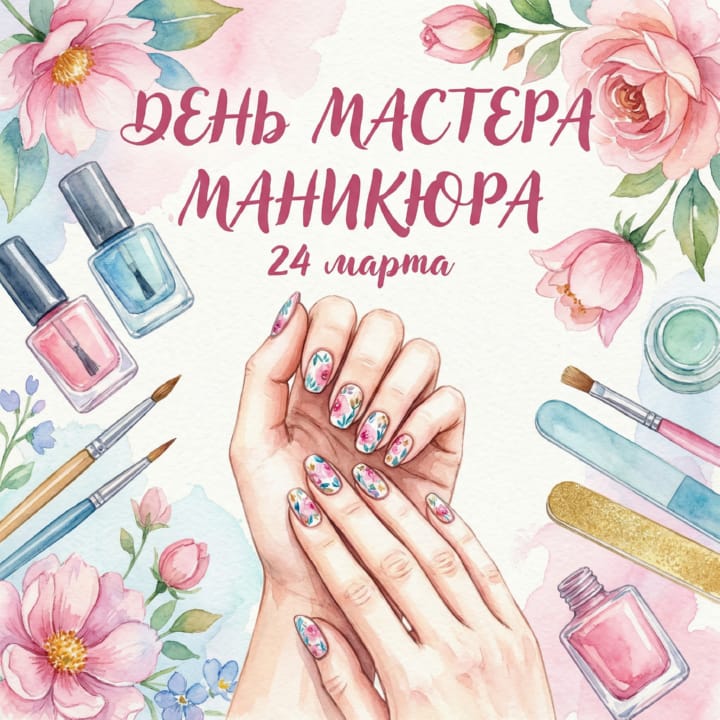 день мастера маникюра, открытка №15