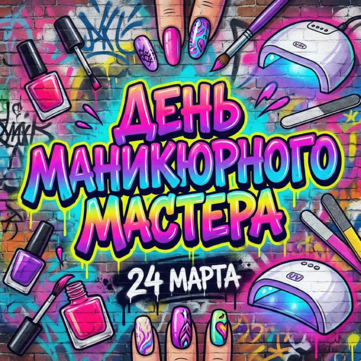 день мастера маникюра, открытка №17