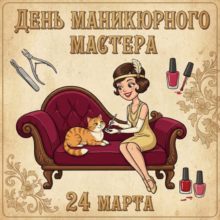 день мастера маникюра, открытка №18