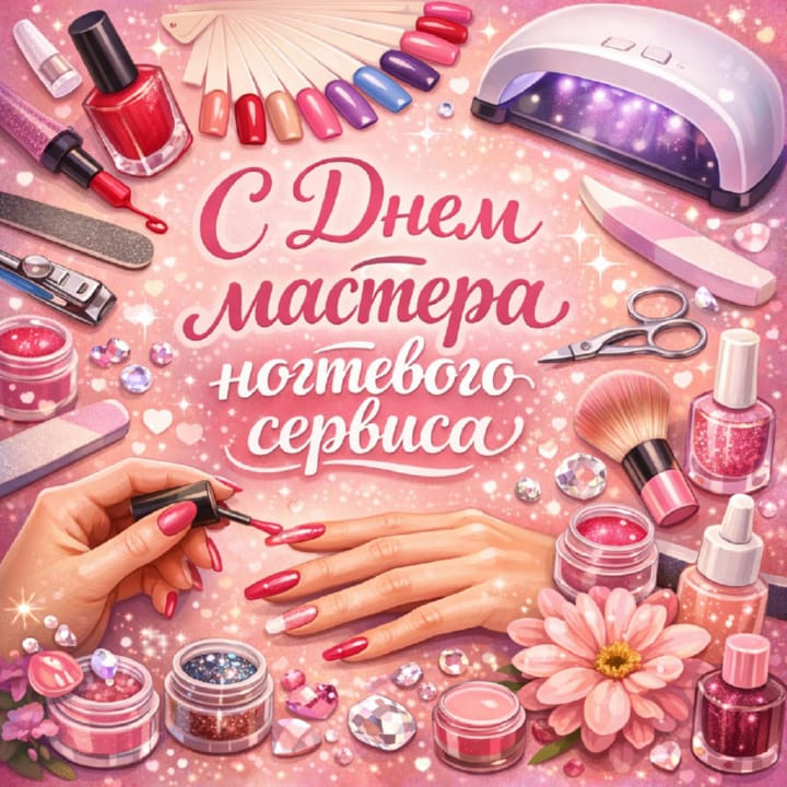 день мастера маникюра, открытка №21
