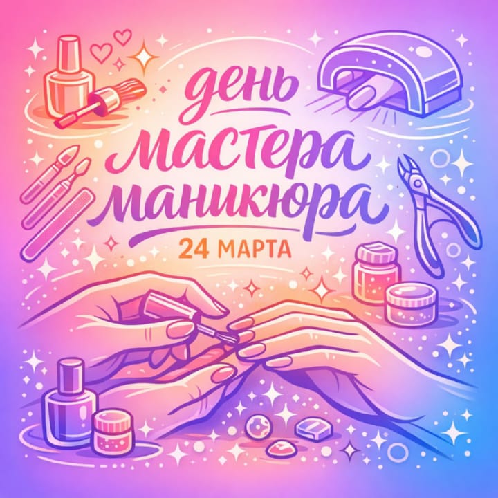 день мастера маникюра, открытка №23