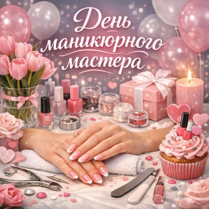 день мастера маникюра, открытка №25