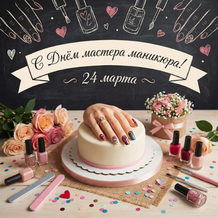 день мастера маникюра, открытка №4