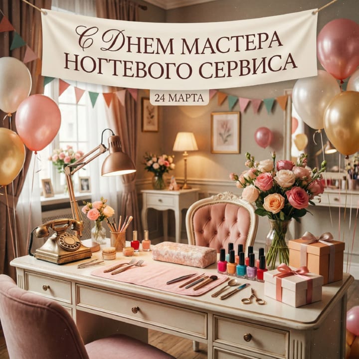 день мастера маникюра, открытка №6