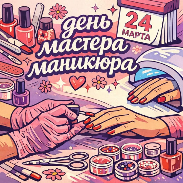 день мастера маникюра, открытка №7