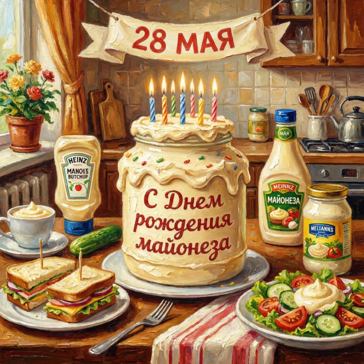 день рождения майонеза, открытка №14