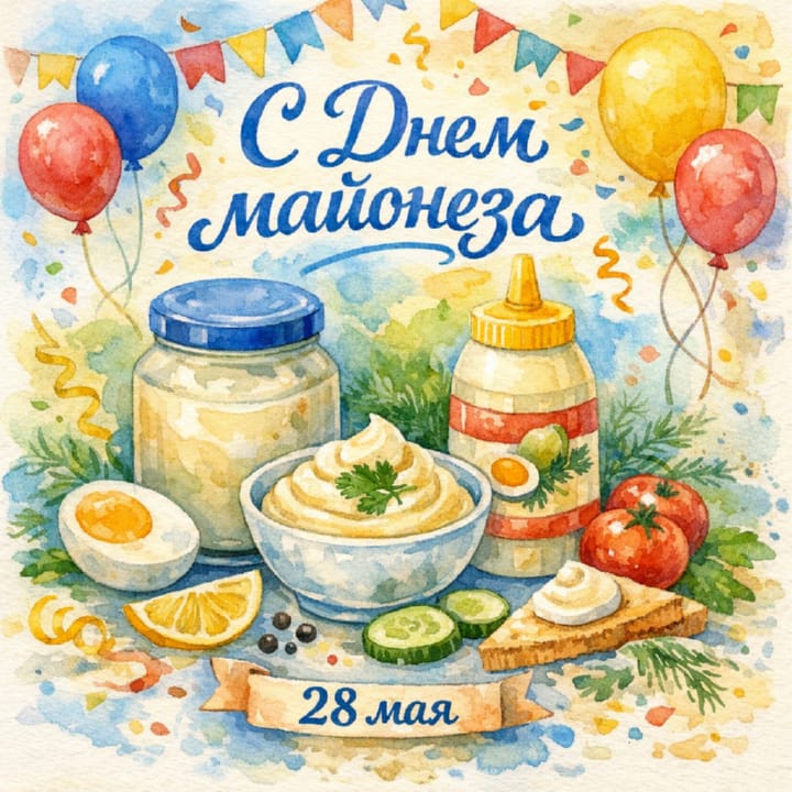день рождения майонеза, открытка №9
