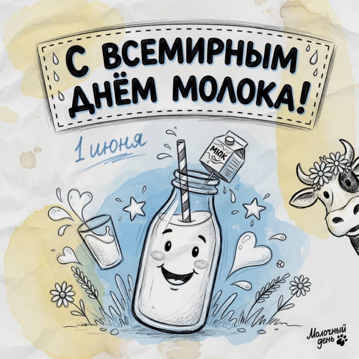 всемирный день молока, открытка №12