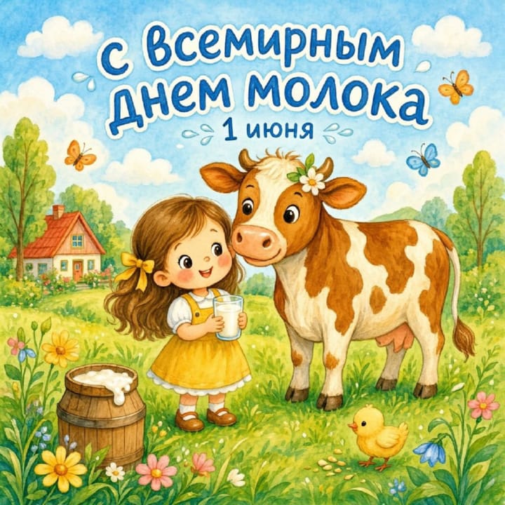 всемирный день молока, открытка №2