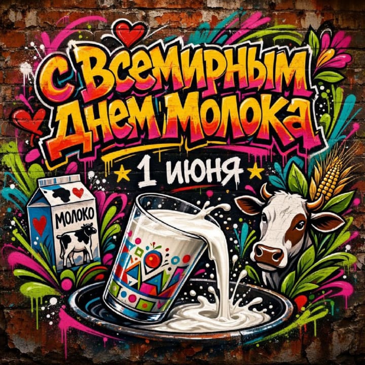 всемирный день молока, открытка №22