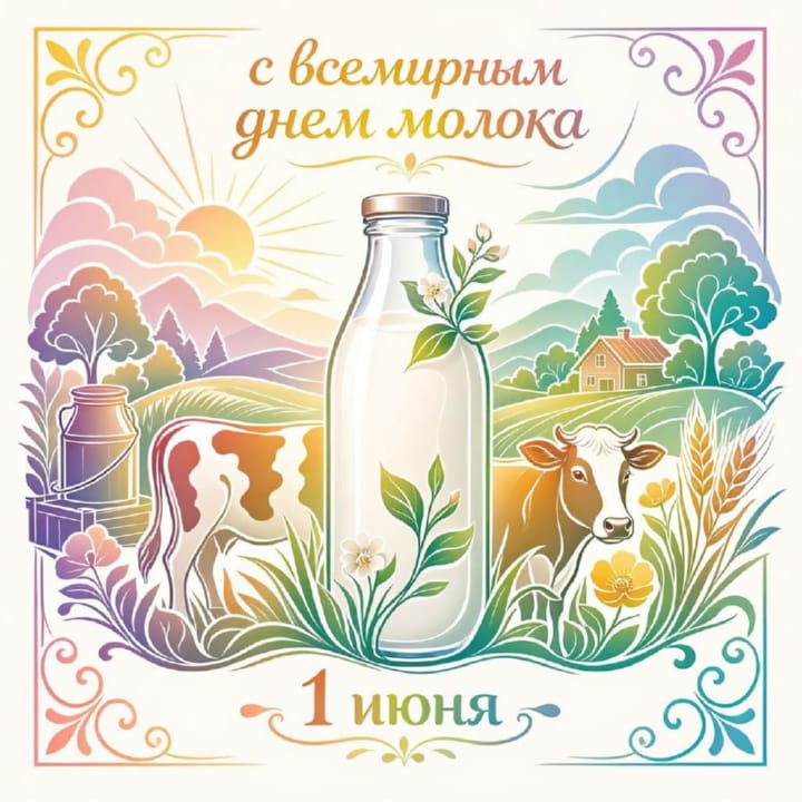 всемирный день молока, открытка №23