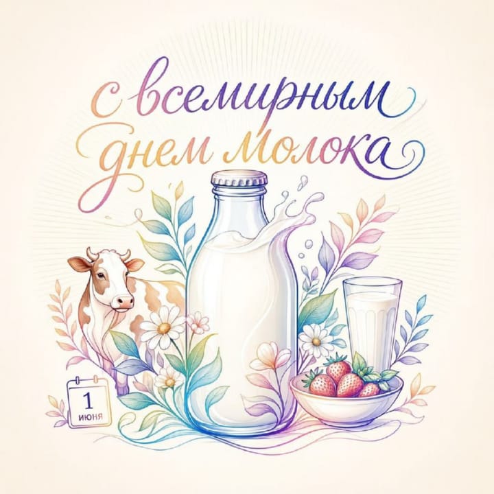 всемирный день молока, открытка №24