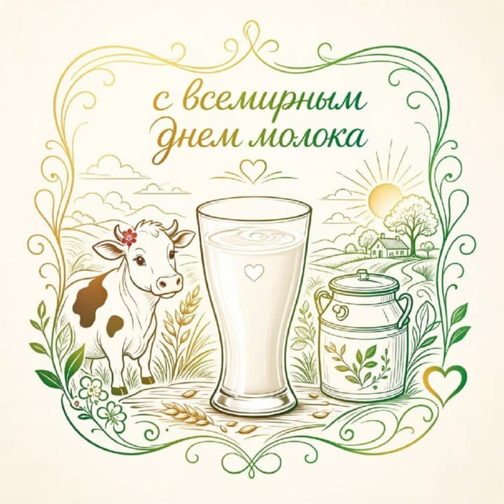 всемирный день молока, открытка №26
