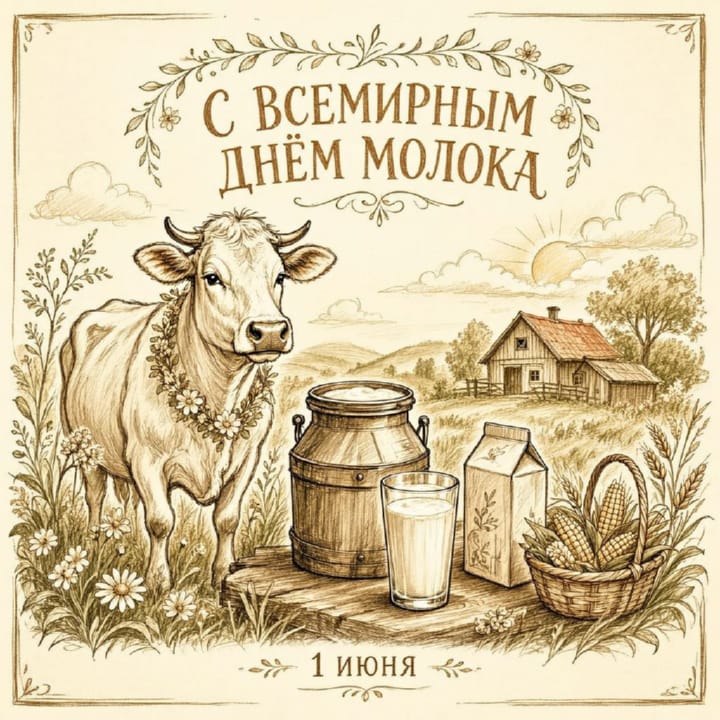 всемирный день молока, открытка №28