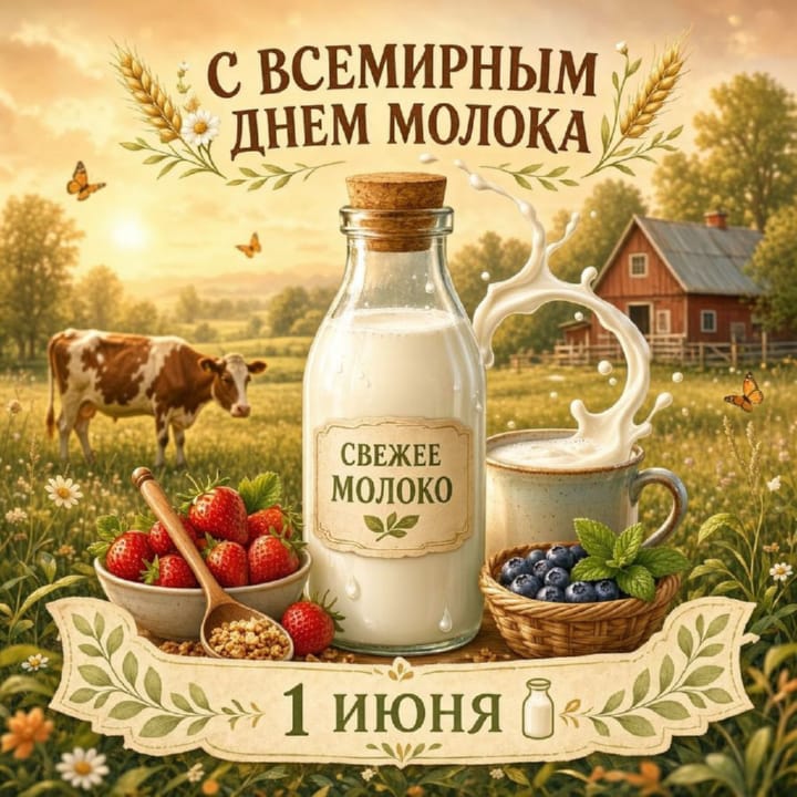 всемирный день молока, открытка №30