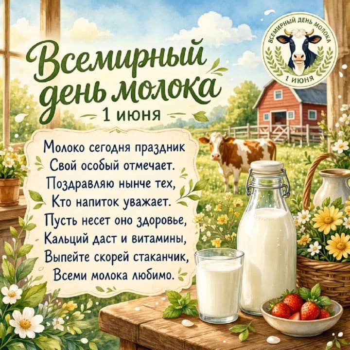 всемирный день молока, открытка №35